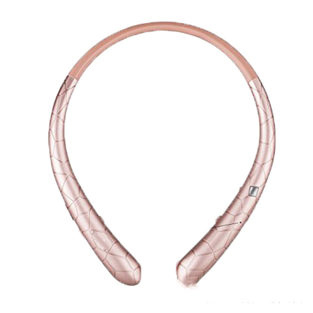 Sports Retractable Wire Handsfree Call Wireless Neckband Bluetooth Headphones Stereo Headset