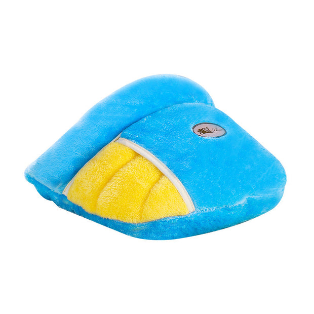 Warm slippers cat litter