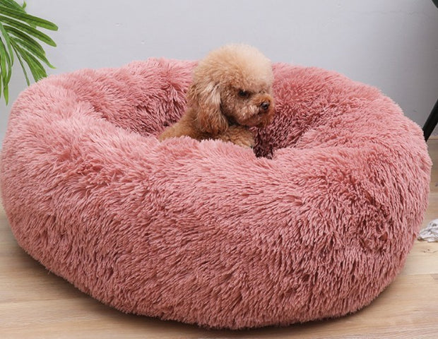 Plush Round Pet Litter For Cats And Dogs