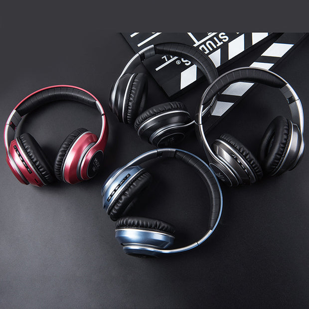 Folding LED Wireless Over-Ear Bluetooth Sports Headphones