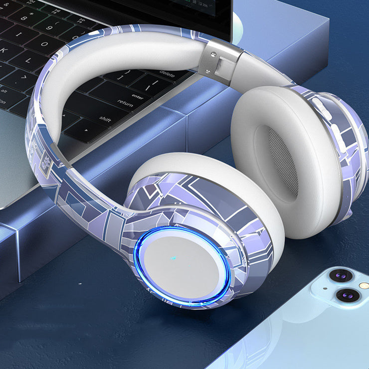 Bluetooth Headphones 5.2 Pluggable Illumination