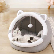 Pet cat litter closed cat litter kennel winter plus velvet